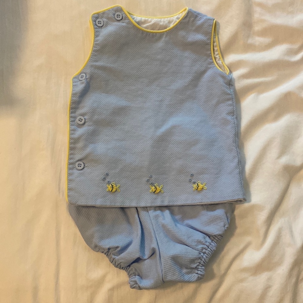 Peggy Green Fish diaper set